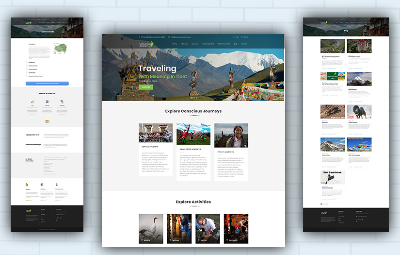 Conscious Journeys | Travel Portal Development screenshot 1